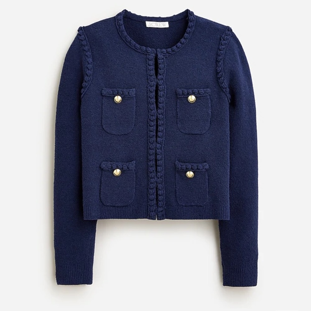 J.Crew Bouclé Cardigan Odette Lady Jacket NWOT